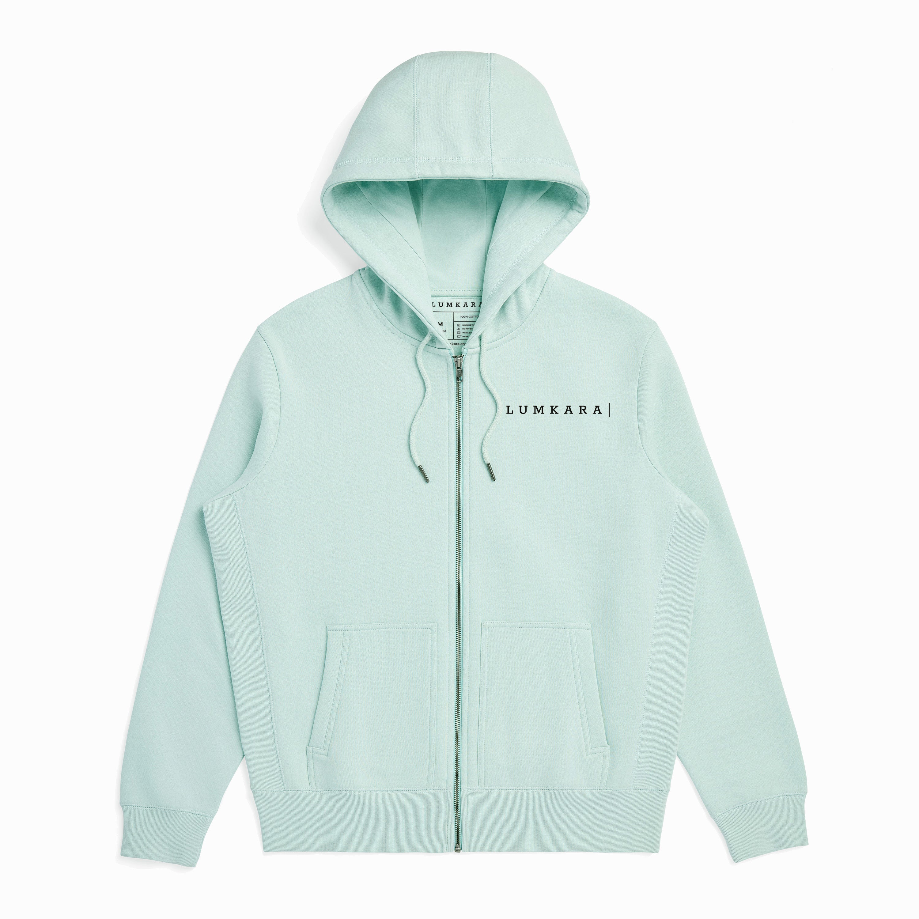 【NOMANUAL】 SPONSOR HOODED ZIP-UP - LIGHT GREEN SPONSOR HOODED ZIP-UP - LIGHT GREEN - nomanual | 60% - Asian